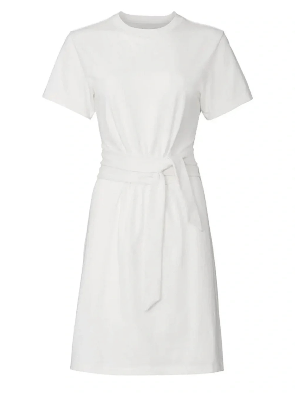 Vince Short Sleeve Waist Tie Dress Minimalist Chic NWT NEW - Picture 2 of 8